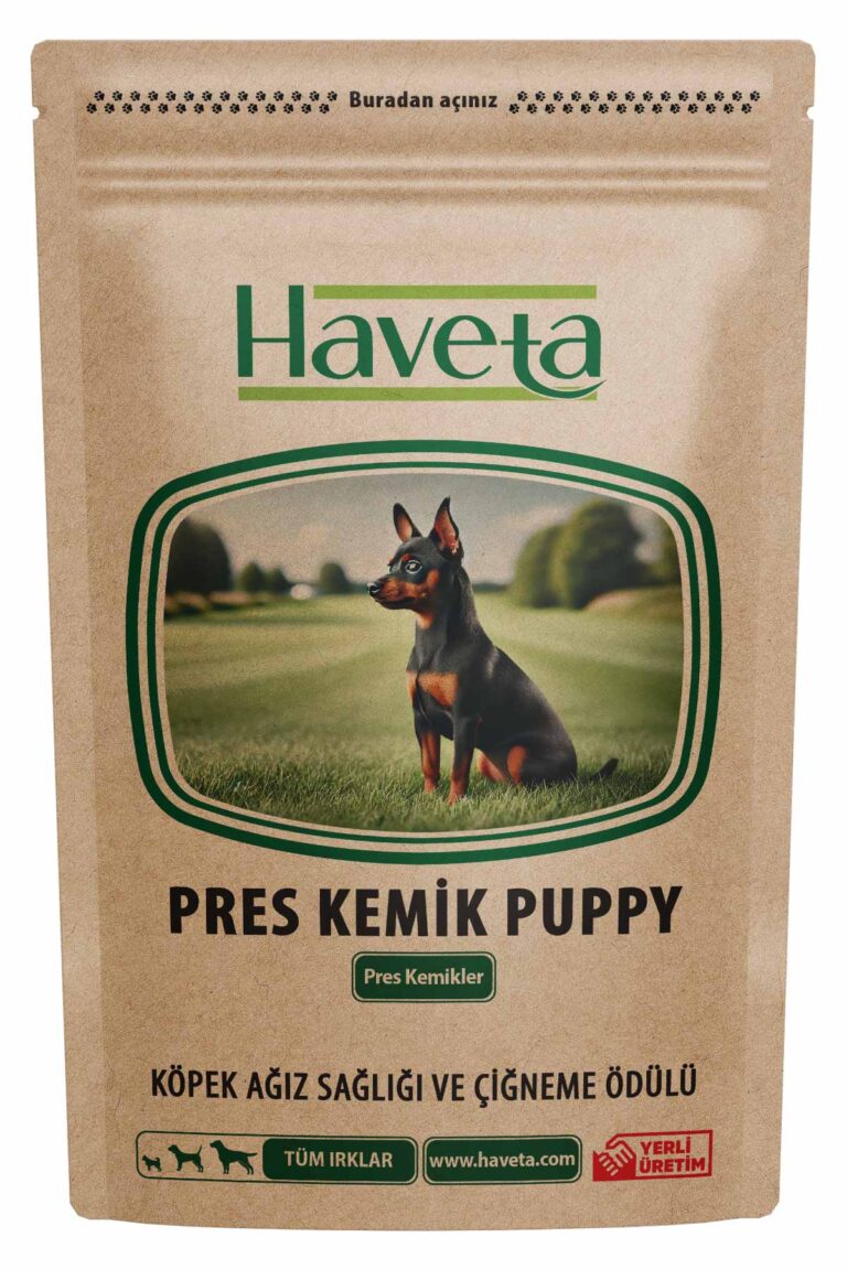 Pres Kemik Puppy Naturel 8 Adet