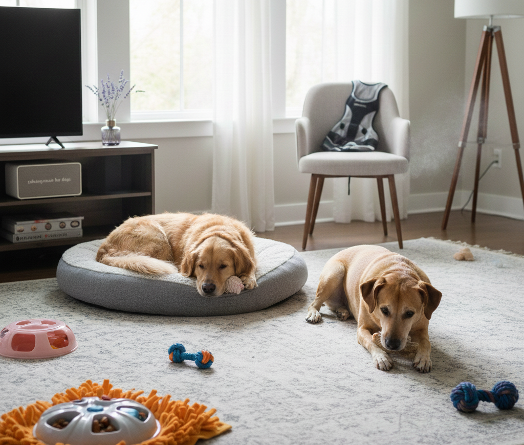 evde köpekler için stres azaltma